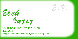 elek vajsz business card